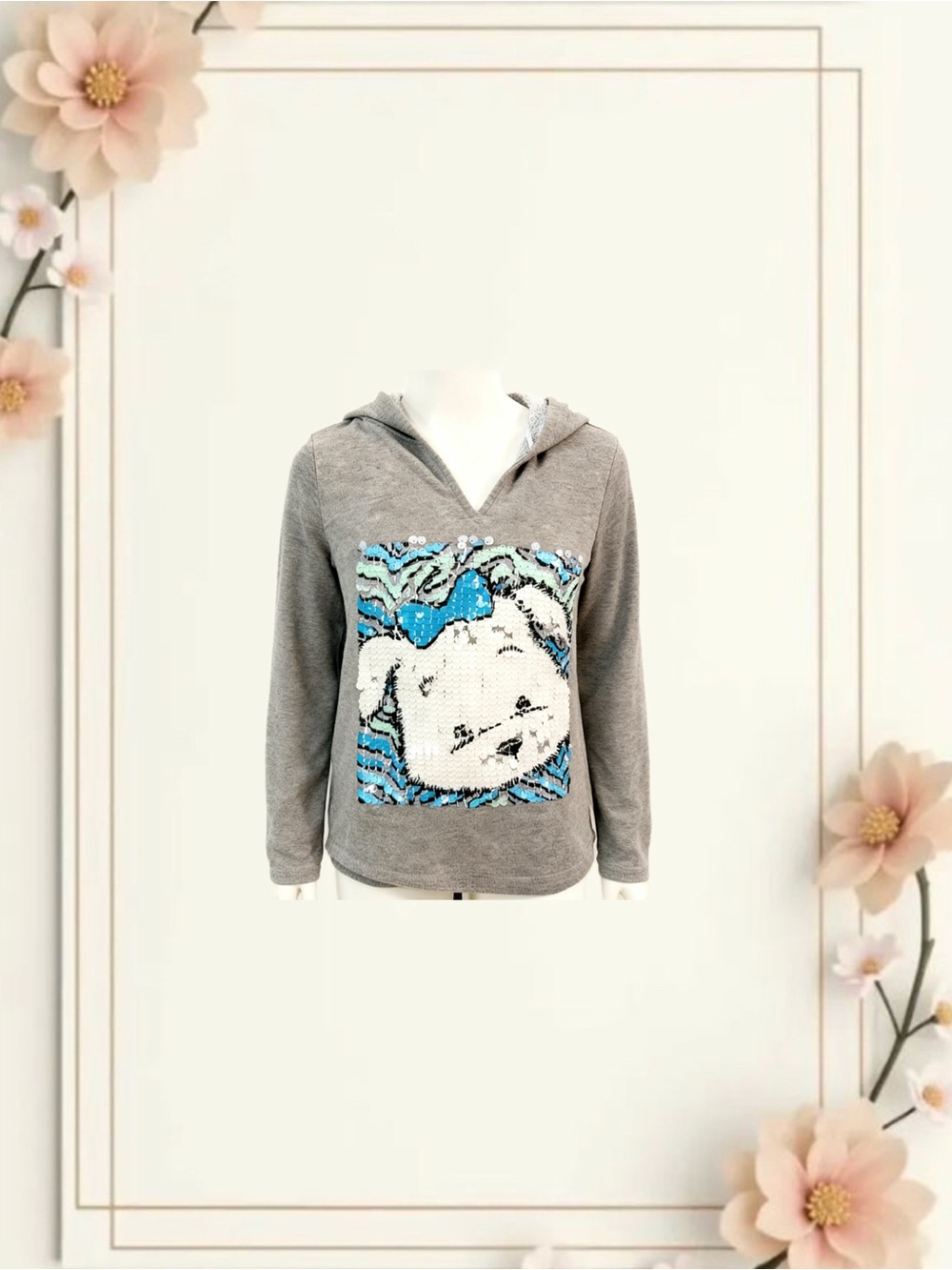 Girls Justice Hooded Top